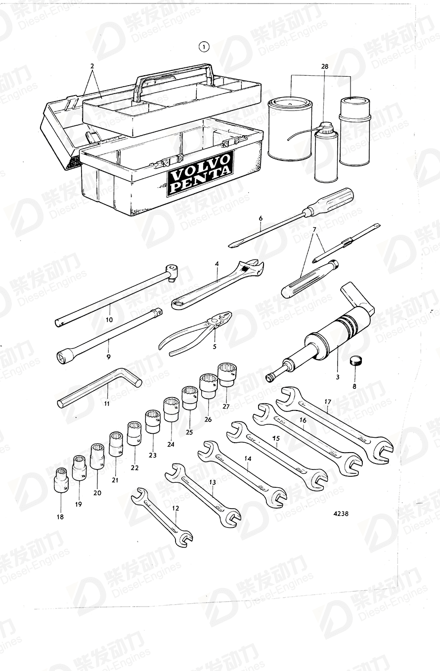 volvo penta Sleeve 9820320 Drawing volvo penta Sleeve 9820320 Drawing